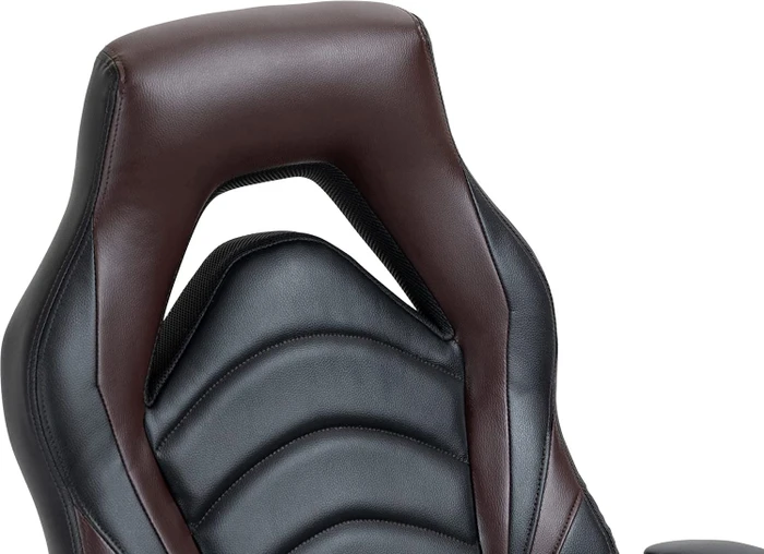 CLP Foxton Kunstleder Gamingstuhl, schwarz/braun