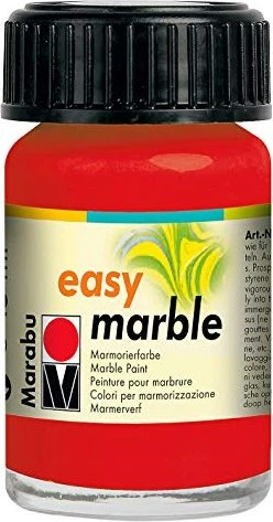 Marabu Easy Marble Marmorierfarbe, kirschrot, 15ml