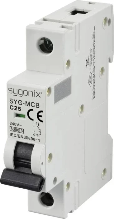 Sygonix Leitungsschutzschalter 1polig 25A 240 V/AC