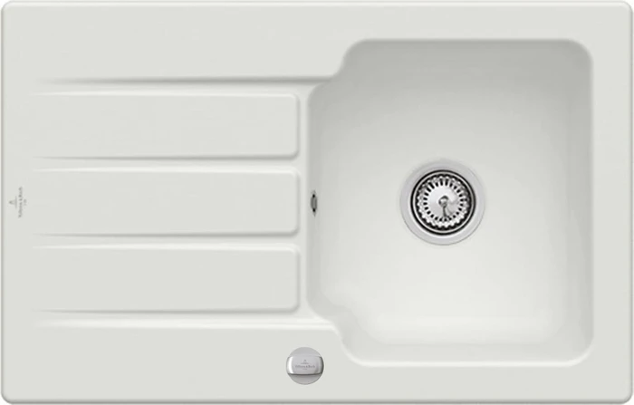 Villeroy & Boch Architectura 45 Einbau Becken reversibel mit Ablauffernbedienung steam