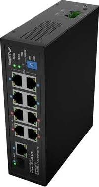 Lanberg ILFE Railmount Switch, 9x RJ-45, 1x SFP, 120W PoE++