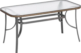 Merxx Roma Gartentisch 150x80cm schoko