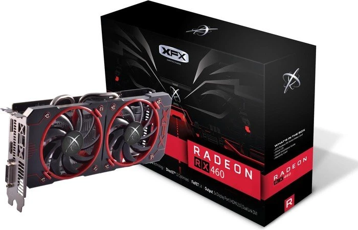 XFX Radeon RX 460 Double Dissipation, 4GB GDDR5, DVI, HDMI, DP