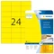 Herma Etiketten, 70x37mm, ablösbar, gelb, 20 Blatt (480 Etiketten) Vorschaubild