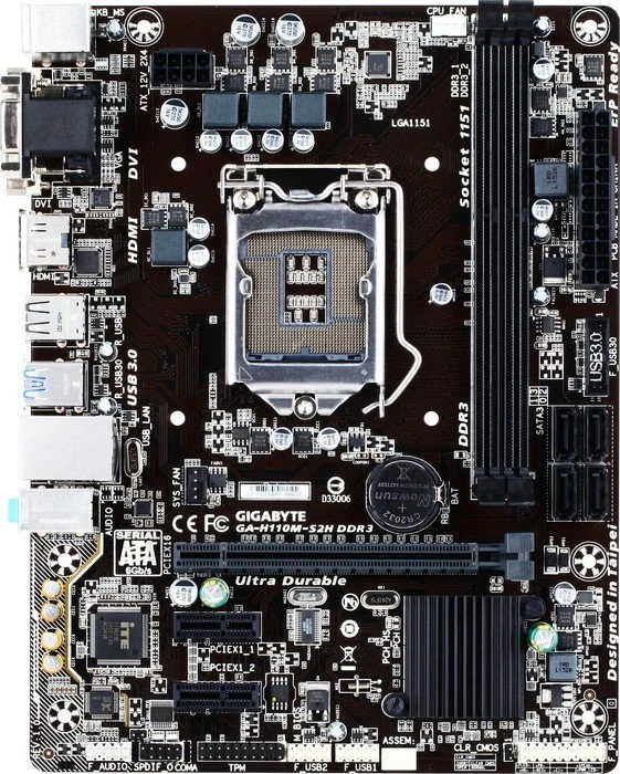 GIGABYTE GA-H110M-S2H DDR3 (Intel 1151)
