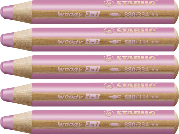 Wachsmalstift rosa, 5er-Pack (880/334#5)