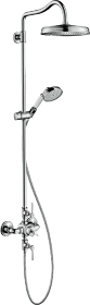 Hansgrohe Axor Montreux Showerpipe mit Thermostat und Kopfbrause 240 1jet chrom