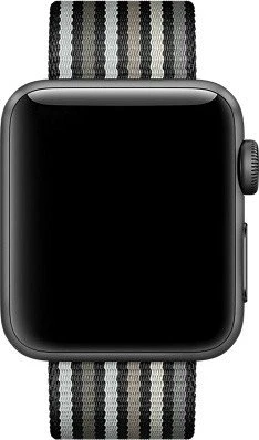 Apple Nylon-Armband gestreift für Apple Watch 38mm schwarz