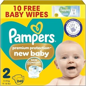 Pampers Premium Protection Gr.2 Einwegwindel, 4-8kg, 240 Stück