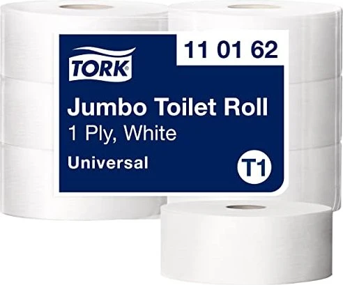 Tork Universal Jumbo Großrollen-Toilettenpapier 1-lagig weiß, 6 Rollen