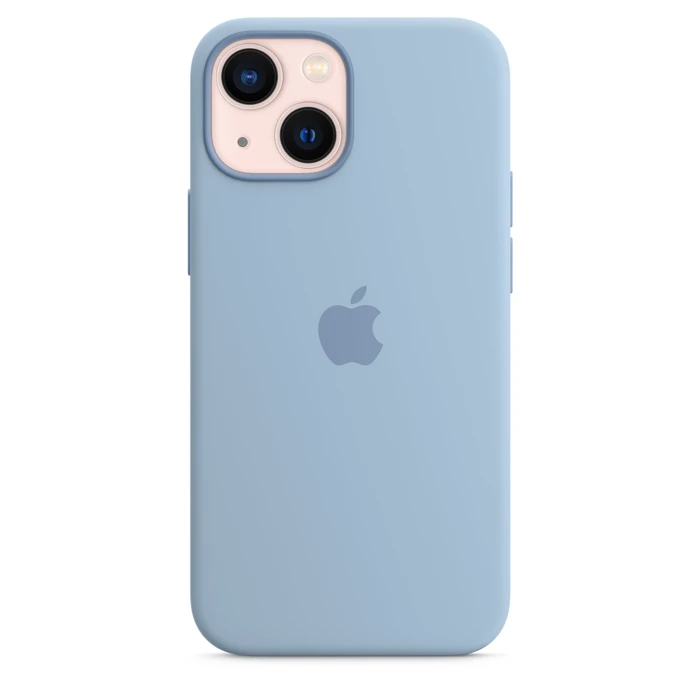 Apple Silikon Case mit MagSafe für iPhone 13 Mini dunstblau