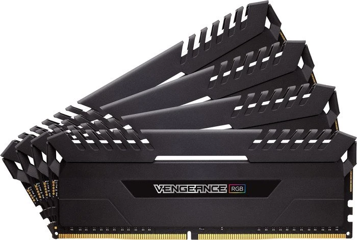Corsair Vengeance RGB schwarz UDIMM 64GB Kit, DDR4-3200, CL16-18-18-36