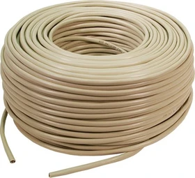 LogiLink Twisted-Pair Verlegekabel, Cat6, U/UTP, ohne Stecker, 100m, grau