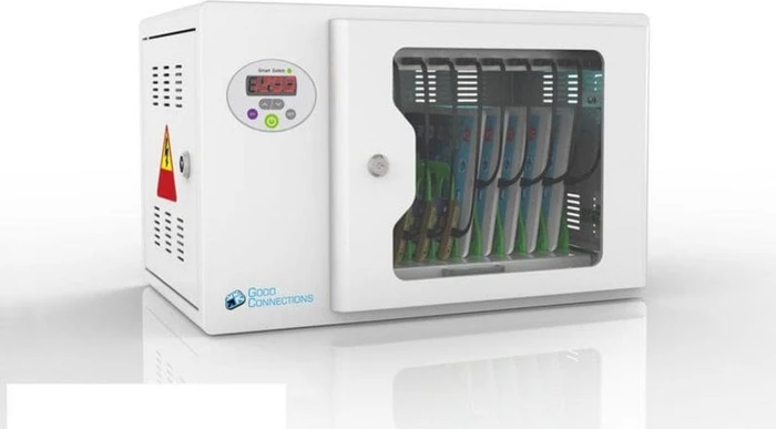Good Connections Ladeschrank für 10 Geräte, UV-C Desinfektion grau