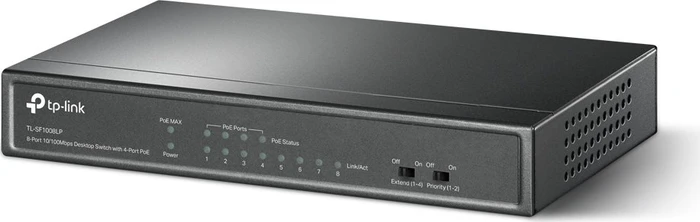 TP-Link TL-SF1000 Desktop Switch, 8x RJ-45, 41W PoE
