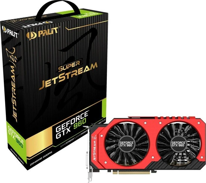 Palit GeForce GTX 960 Super JetStream, 2GB GDDR5, 2x DVI, HDMI, DP