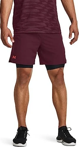 Under Armour Vanish Hose kurz dark maroon/beta (Herren)