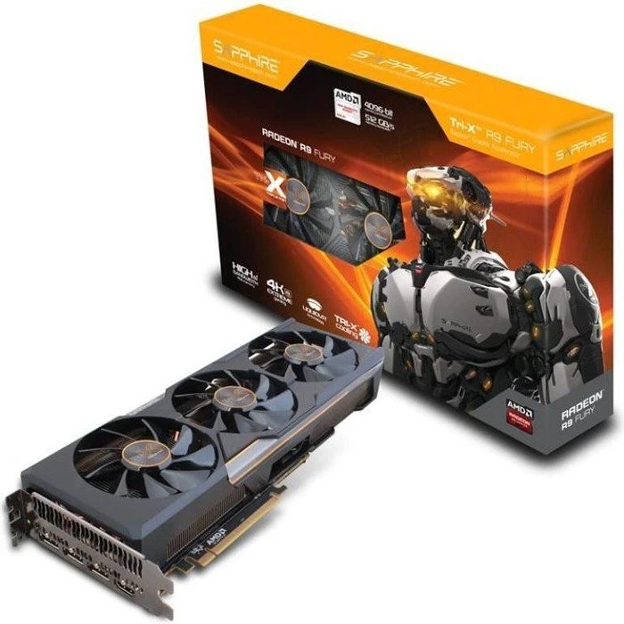 Sapphire Radeon R9 Fury Tri-X, 4GB HBM, HDMI, 3x DP, full retail