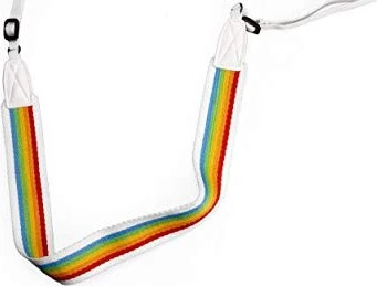 Polaroid Camera Strap Flat Rainbow weiß
