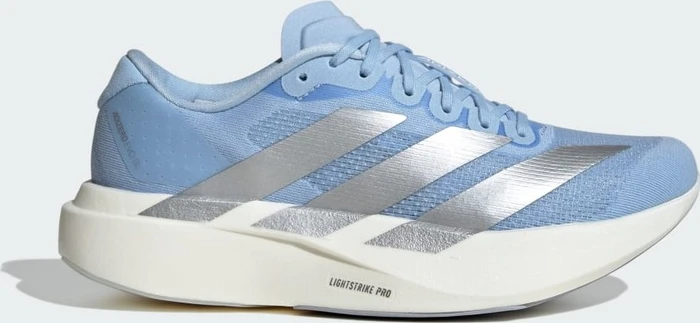 adidas Adizero Evo SL glow blue/silver metallic/cloud white (Damen)