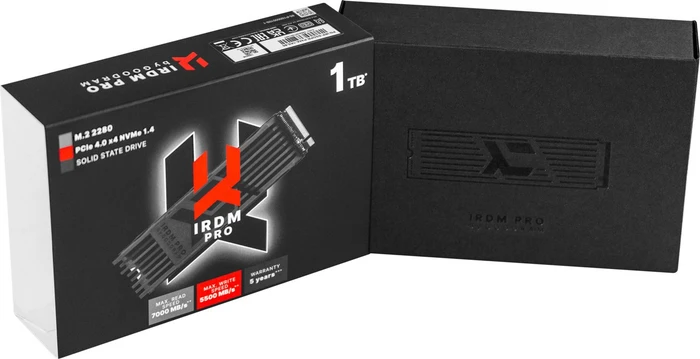 goodram SSD IRDM PRO M.2 1TB, M.2 2280 / M-Key / PCIe 4.0 x4, Kühlkörper