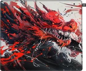 Cherry Xtrfy GP6 Hydrus Red Large Gaming Mauspad, 460x400mm, Motiv rot
