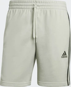 adidas Essentials French Terry 3-Streifen Shorts linen green/green oxide (Herren)
