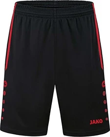 Jako Allround Trainingshose kurz schwarz/sportrot (Junior)
