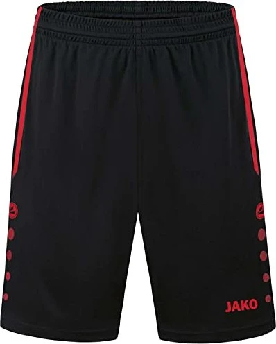 Jako Allround Trainingshose kurz schwarz/sportrot (Junior)