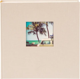 Goldbuch Buch Fotoalbum Bella Vista 30x31 weiße Seiten hellgrau