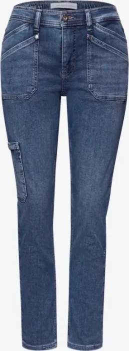 Street One Charlie Cargo Jeans medium wash blue (Damen)