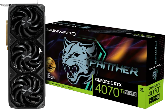 Gainward GeForce RTX 4070 Ti SUPER Panther OC, 16GB GDDR6X, HDMI, 3x DP