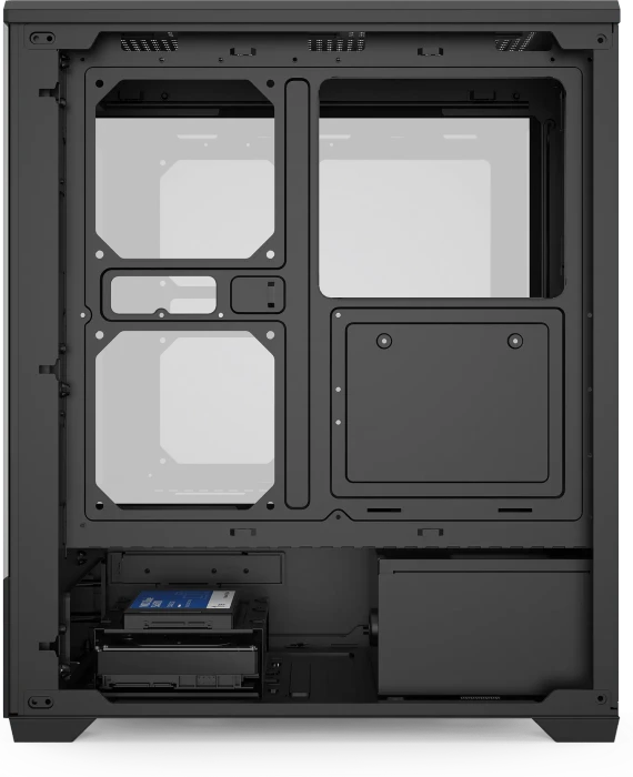 DarkFlash C365 Black, inkl. 5 Lüfter, Glasfenster