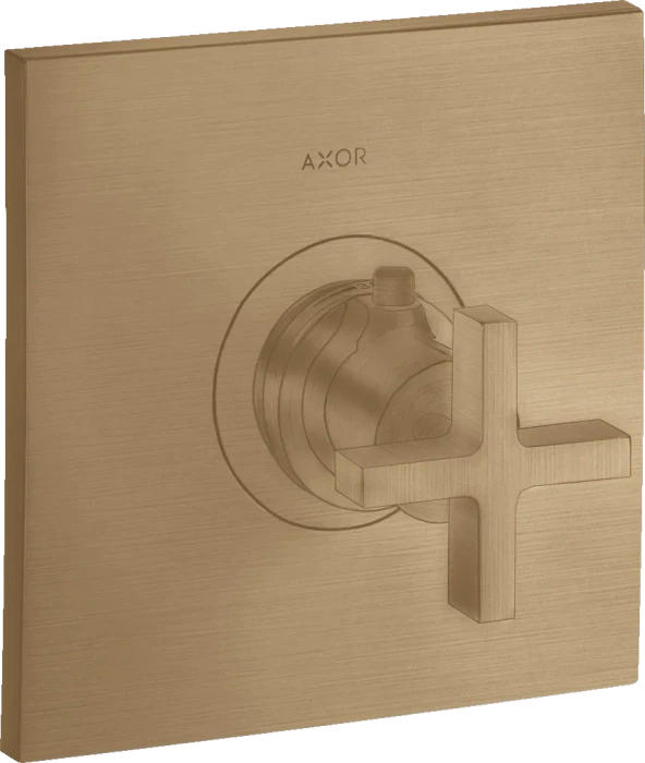 Hansgrohe Axor Citterio Thermostat HighFlow Unterputz mit Kreuzgriff brushed bronze