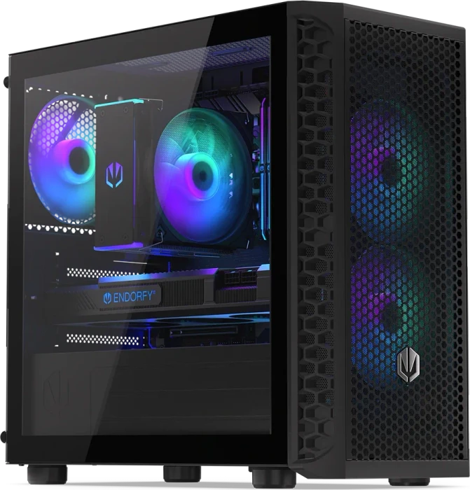 Endorfy Signum M30 ARGB Black, Glasfenster