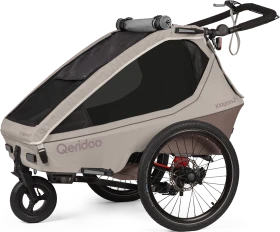 Qeridoo Kidgoo 2 Pro Gen 2 Fahrradanhänger barista brown (Modell 2026)