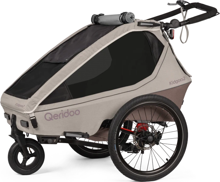 Qeridoo Kidgoo 2 Pro Gen 2 Fahrradanhänger barista brown (Modell 2026)