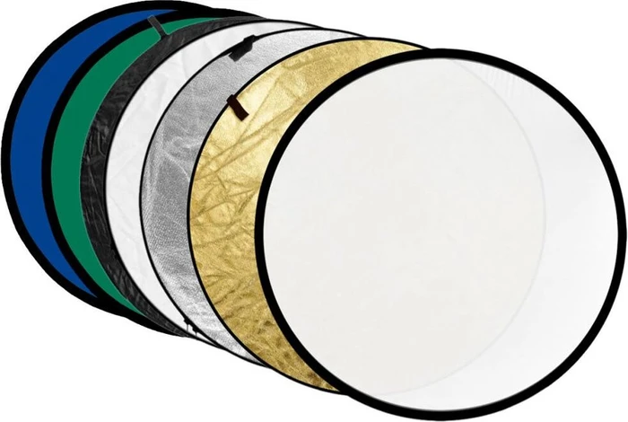 Godox Collapsible 7-in-1 Reflector Disc Gold, Silber, Schwarz, Weiß, Transluzent, Blau, Grün RFT-10 110cm