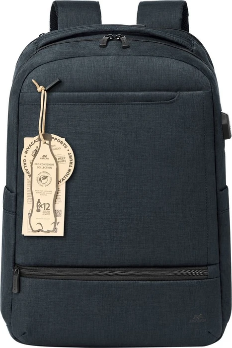 RivaCase 8365 Biscayne ECO 17.3" carry-on Laptop-Rucksack, schwarz
