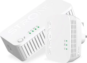 Strong Powerline 1000 Duo Wi-Fi Mini, UK-Version, Powerline/WLAN-Access Point und Powerline-Adapter Set, 2er-Bundle (POWERWF1000DUOMINIUK)