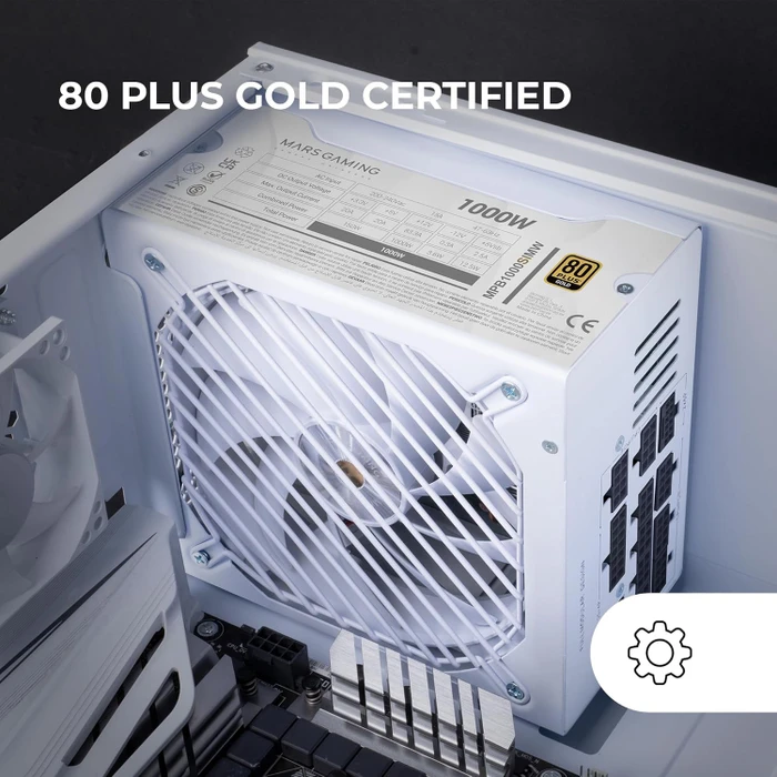 Mars Gaming MPB1000SIM weiß 1000W, ATX 3.1