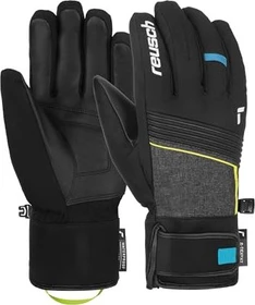 Reusch Louis R-Tex XT Skihandschuhe black melange/safety yellow