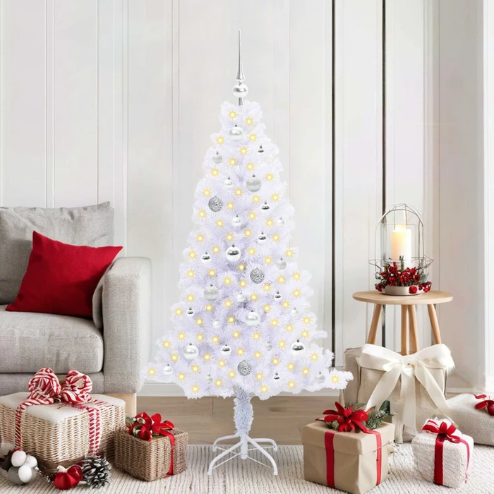 vidaXL Künstlicher Weihnachtsbaum, 150cm, inkl. LED-Beleuchtung (3426653)