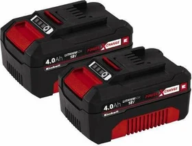 Einhell Power X-Change Werkzeug-Akku 18V, 4.0Ah, Li-Ionen, 2 Akkus [8.0Ah] [144Wh]