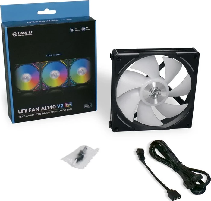 Lian Li Uni Fan AL140 V2, schwarz, 140mm