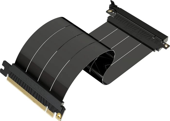 LinkUP AVA5 Riser Kabel, gerade, PCIe 5.0, 250mm, schwarz