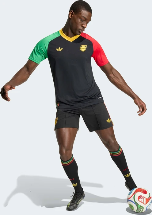 adidas Jamaika 26 x Bob Marley Away 2026 Aufwärmtrikot kurzarm (Herren)