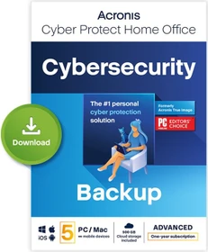 Acronis Cyber Protect Home Office Advanced, 5 User, 1 Jahr, ESD (multilingual) (Multi-Device) (HOCASHLOS)