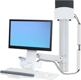 Ergotron StyleView Sit-Stand Combo System weiß