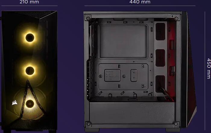 Corsair Carbide Series SPEC-DELTA RGB, schwarz, Glasfenster